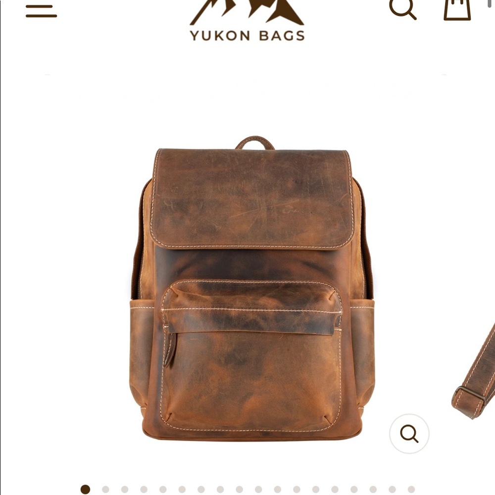 Yukon bag - Napa tan leather backpack